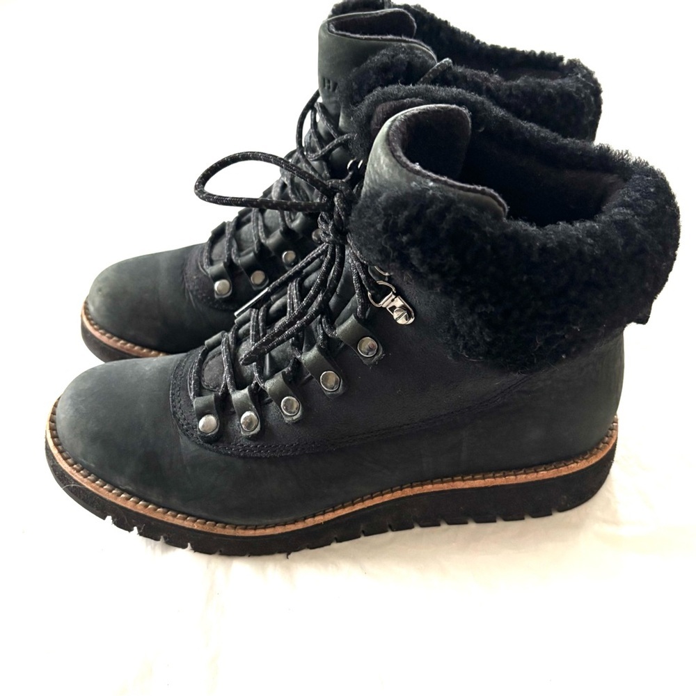Cole Haan ZEROGRAND Explore Waterproof Hiking Boots Black SZ 6 B Worn 1X - Picture 2 of 15